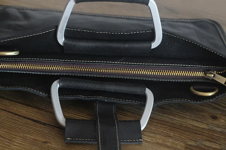 YAAGLE Unisex Genuine Leather Laptop Business Handbag YGP2105