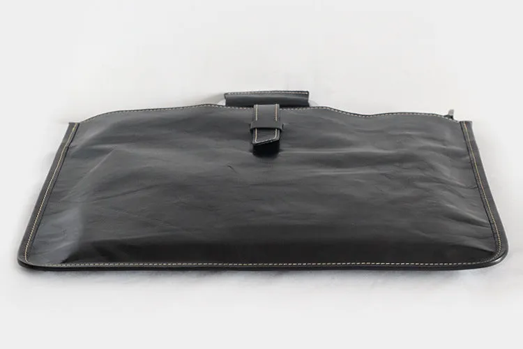 YAAGLE Unisex Genuine Leather Laptop Business Handbag YGP2105