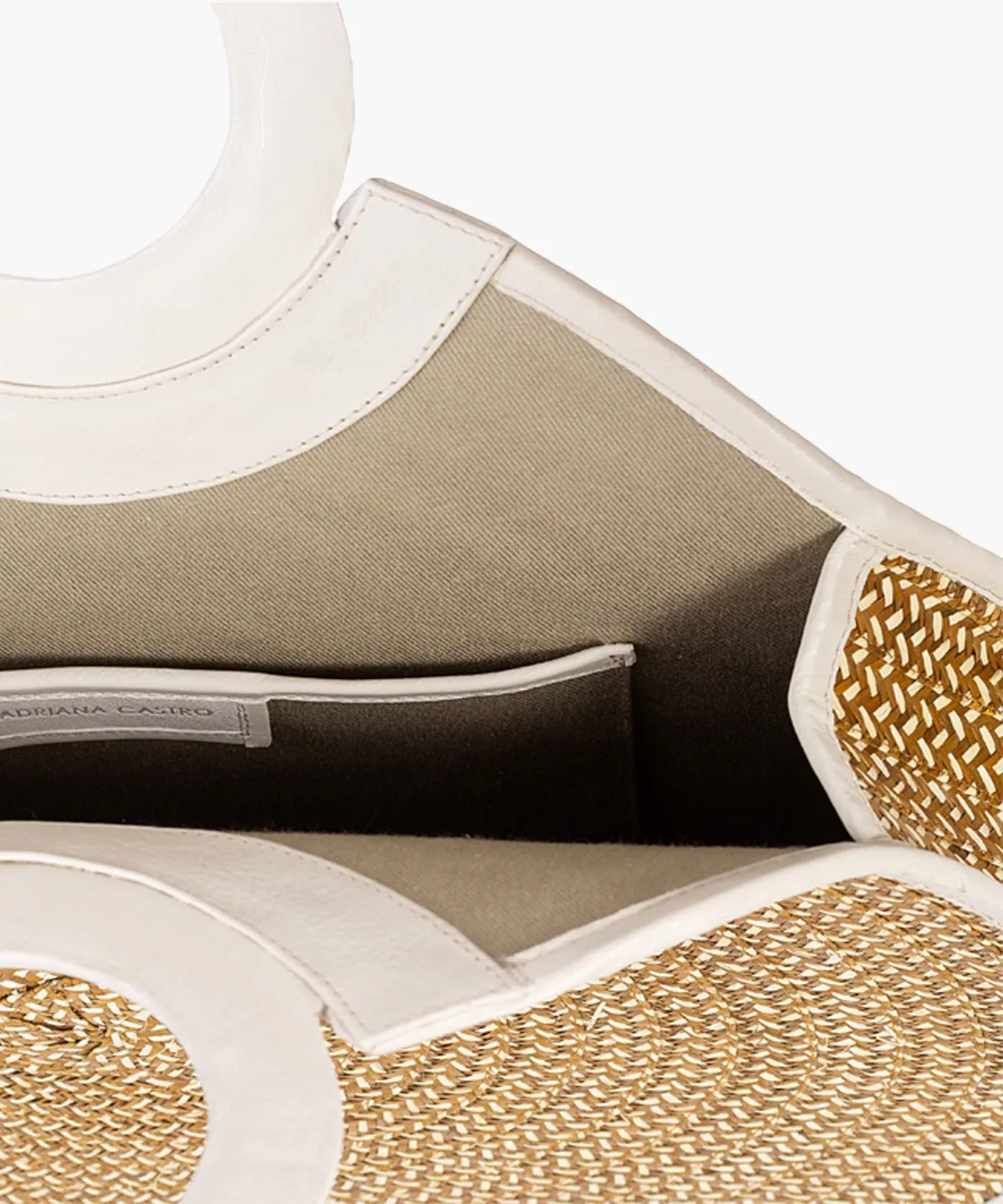 Zenú Large in Raffia and Leather