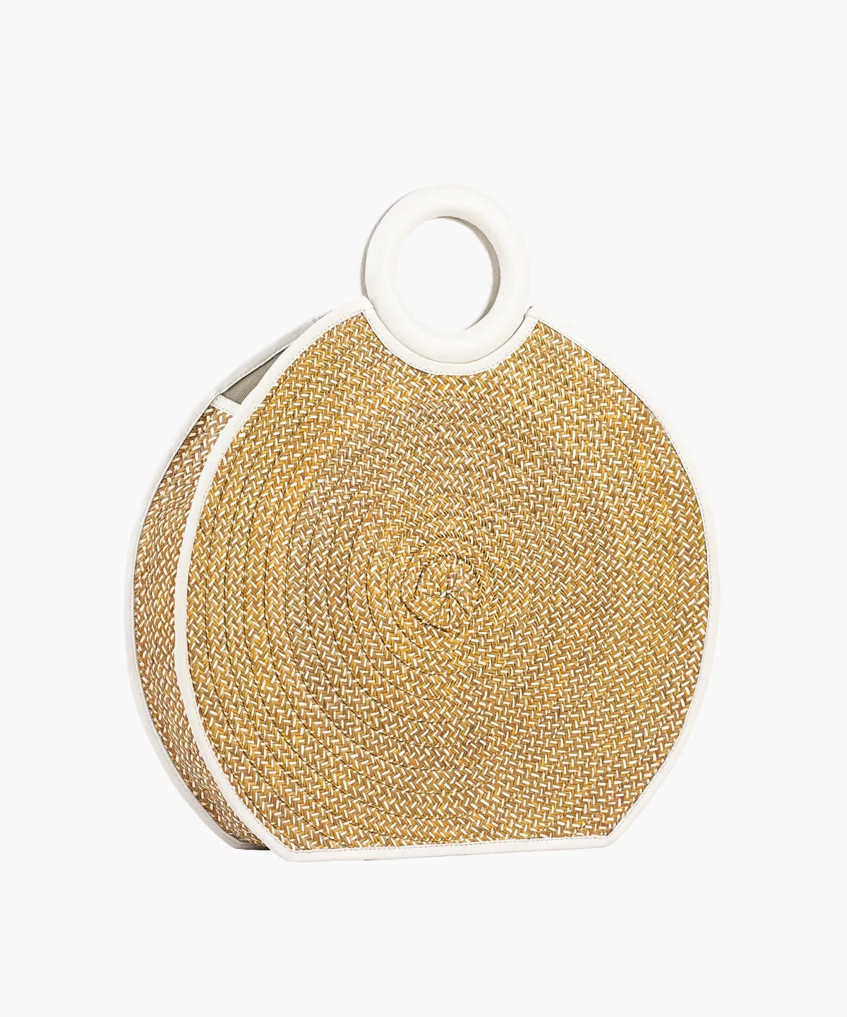 Zenú Large in Raffia and Leather