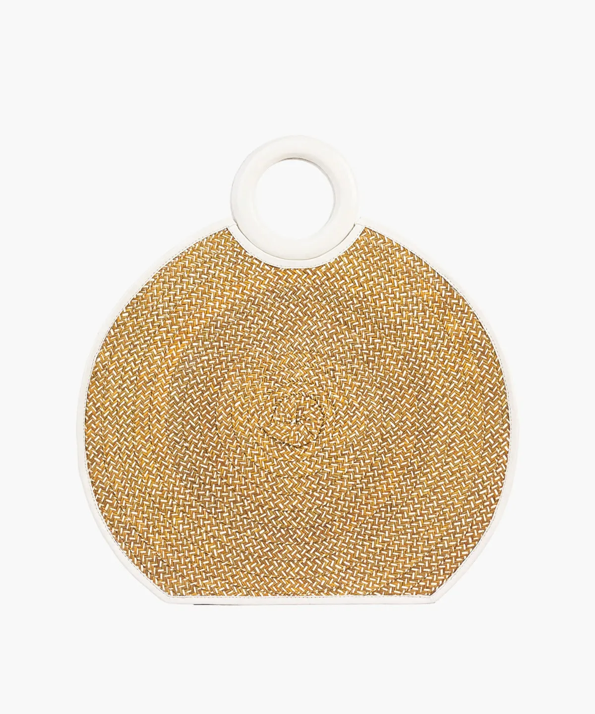 Zenú Large in Raffia and Leather